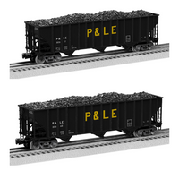 Lionel 2126168 PITTSBURGH & LAKE ERIE 100 TON HOPPER 2-PACK B DIE CAST O Scale