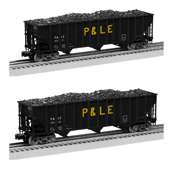 Lionel 2126168 PITTSBURGH & LAKE ERIE 100 TON HOPPER 2-PACK B DIE CAST O Scale