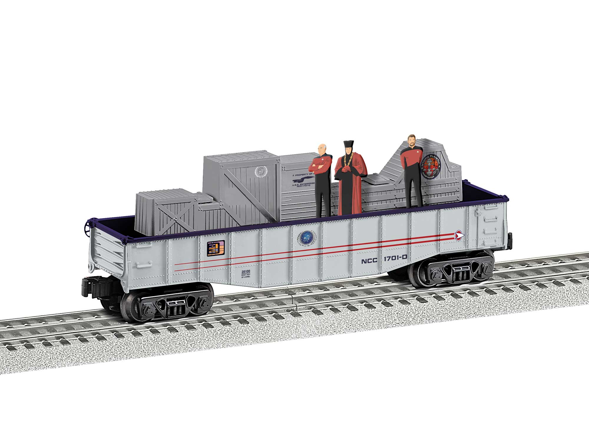 Lionel 2128100 O Chasing Gondola - Ryker Picard and Q