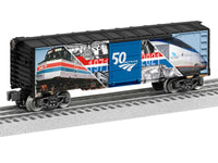 Lionel 2138040 AMTRAK 50TH ANNIVERSARY BOXCAR O Scale