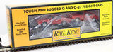 MTH Railking 30-7639 Auto Transportation Flat Car w/1968 GTO Color- Red O SCALE Like New