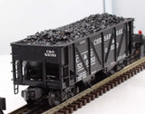 K-Line k-53050 C&O Diecst 2 Bay Hopper with Coal Load O SCALE Used Excellent No Box