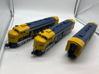MTH 30-20393-1, 30-20393-3 Alaska E-8 AA Diesel Engine Set w/Proto-Sound 3.0 Road #2401 #2402 and B-Unit Cab #1508 (Set) O Scale NEW