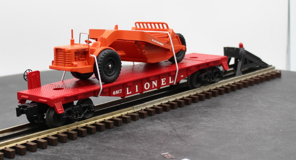 Lionel 6-26024 Lionel O27 Flat Car w/Scraper #6817 (PWC) O SCALE NEW