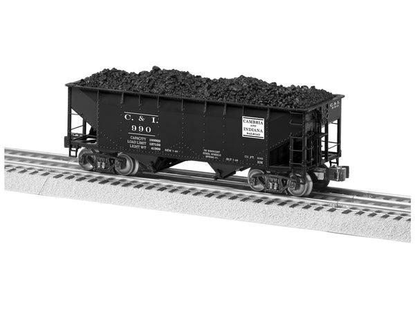 Lionel 2226040 Cambria & Indiana Die-cast AAR 2-Bay Hopper 2-Pack O SCALE NEW