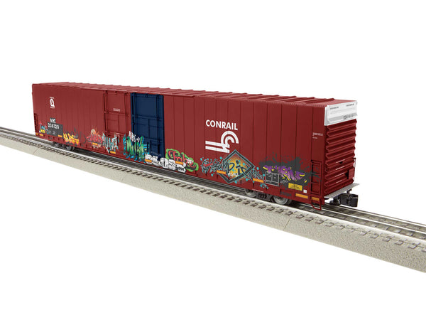 Lionel 2226400 Conrail 86' 4-Door Hi-Cube Boxcar w/ graffiti O SCALE NEW