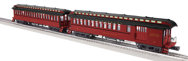 Lionel 2227180 STRASBURG RR (2000S) WOOD COACH/COMBINE 2-PACK #2 O SCALE LIMITED NEW