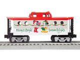 Lionel 2228220 Mickey & Friends Christmas Caboose O SCALE NEW