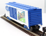 MTH Railking 30-74133 White Swan Park 40' Double Door Box Car O SCALE Like New