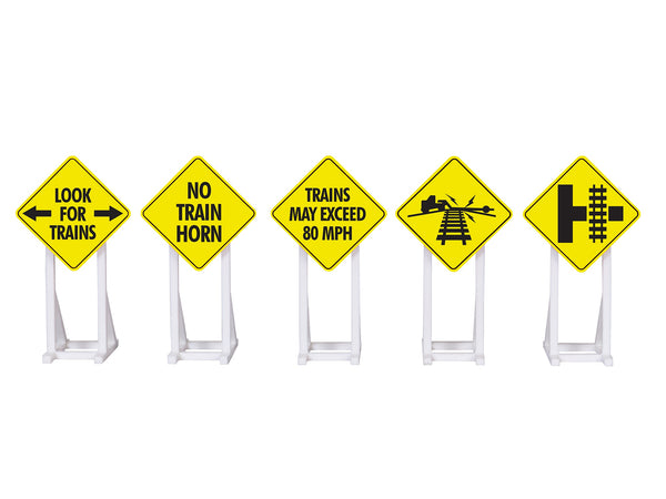 Lionel 2230140 RAILROAD SIGNS 5-PACK O SCALE NEW