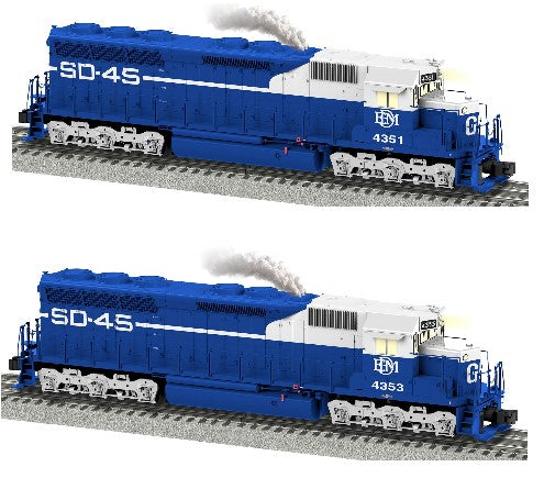 Lionel 2233091 Electro Motive Division EMD LEGACY SD45 #4351 With 2233098 Superbass #6453