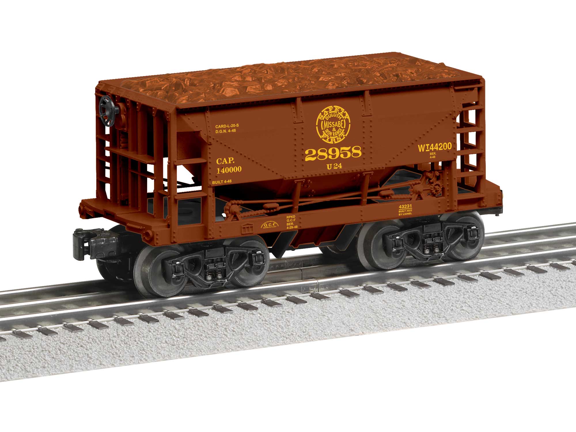 Lionel 2243230 Duluth, Missabe and Iron Range Railway DMIR ORE CAR 6-P