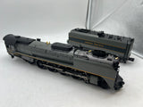 MTH Premier 20-3532-1 Union Pacific UP FEF 4-8-4 Northern Steam Engine - TT Gray w/Yellow Stripes With Proto-Sound 3.0 O SCALE Like New