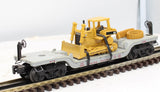 Lionel 6-16935 UNION PACIFIC Flatcar w/CAT Bulldozer O Scale Used