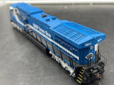 Broadway Limited Imports BLI  BLUE LINE 5059 BHP Iron Ore GE AC6000 #6071 w/ low ditch lights, blue scheme, DC Sound DCC READY HO Scale Like New