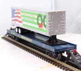 MTH Premier 20-95395 CSX Premier Flat Car w/ 40' Trailer O SCALE Like New