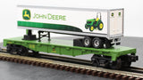 MTH Railking 30-76148 John Deere Flat Car w/40' Trailer O SCALE Used Excellent