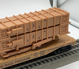 K-Line K691-8029 O Operation Iraqi Freedom Flatcar w/ Patriot Missile Battery O SCALE Like New