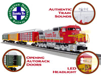 Lionel 2323030 SANTA FE AUTORACK LIONCHIEF w/Bluetooth 5.0 SET O SCALE NEW