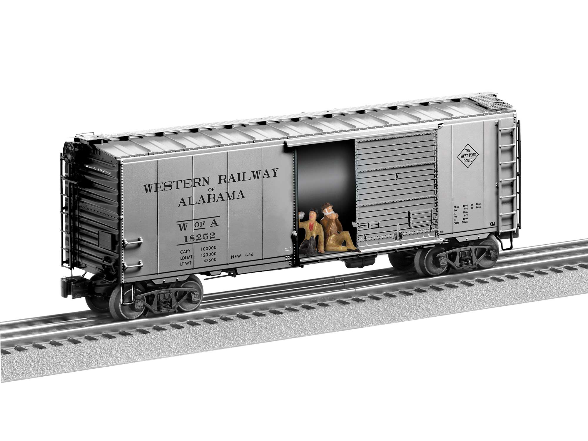Lionel 2326260 WESTERN OF ALABAMA HOBO BOXCAR #18252 O SCALE limited N