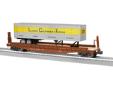 Lionel 2326390 ILLINOIS CENTRAL 50' FLATCAR W/ ICX TRAILER O SCALE NEW limited