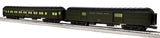 Lionel 2327140 US ARMY USATC 18" Passenger Car 2-Pack A, 2327150 USATC 18" Passenger Car 2-Pack B, 2327160 USATC 18" Passenger Car 2-Pack C, 2327170 USATC 18" StationSounds Diner O SCALE NEW