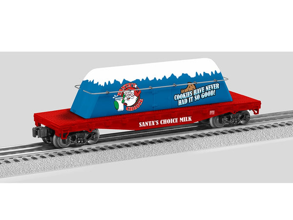 Lionel 2328260 Santa's Choice Milk Carton Flatcar O SCALE NEW