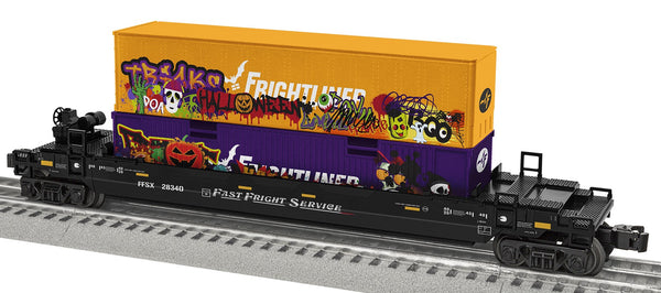 Lionel 2328340 Halloween Graffiti Maxi-Stack w/ container load