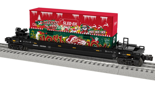Lionel 2328350 Christmas Graffiti Maxi-Stack w/ Container Load - Limited