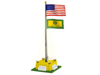 Lionel 2329250 JOHN DEERE NOTHING RUNS LIKE A DEER FLAGPOLE O SCALE NEW