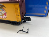 Atlas 6714 MILLER BEER High Life 2 Pack 40' Refrigerator Cars 3-Rail O Scale Used Excellent