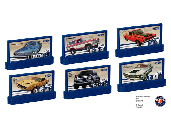 Lionel 2330020 FORD BILLBOARD PACK O SCALE NEW