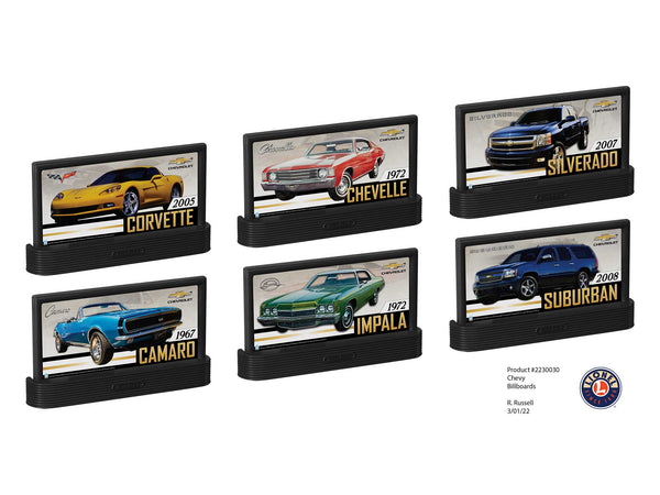 Lionel 2330030 CHEVY BILLBOARD PACK O SCALE NEW