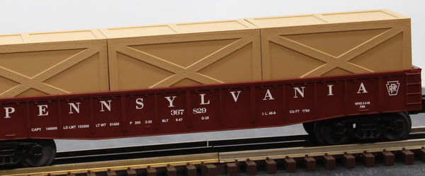 MTH RailKing 30-7209 Pennsylvania Gondola Car O SCALE Used Excellent Damaged Box