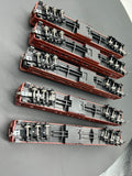 HO Scale Bargain Car Pack 13: Set of 5 Pullman Red Passenger Cars HO SCALE USED