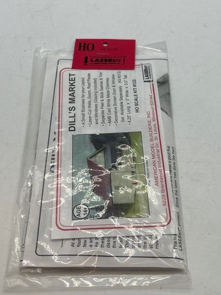 American Model Builders Kit 122: Dills Market Building Kit HO SCALE NEW