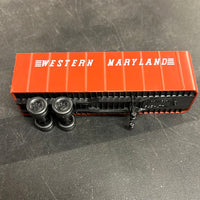 Walthers Piggyback Semi Trailer Western Maryland WM HO SCALE USED