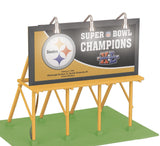 MTH Railking 30-90207 NFL - Pittsburgh Steelers Super Bowl XL Lighted Billboard O SCALE Like New