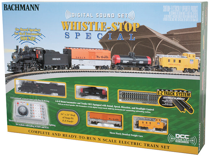 Bachmann 24133 Union Pacific UP WHISTLE-STOP SPECIAL WITH DIGITAL SOUND  Train Set N SCALE NEW