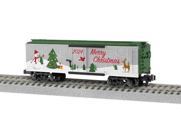 Lionel 2419010 AMERICAN FLYER 2024 CHRISTMAS BOXCAR S SCALE NEW limited