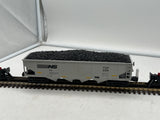 MTH Railking 30-75442 Norfolk Southern RailKing 4-Bay Hopper Car w/ EOTD O SCALE Like New