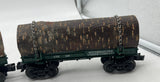 Lionel 6-29449-2 TWO Weyerhaeuser Timber Skeleton Log Cars (177 176) O SCALE Used Excellent No Box