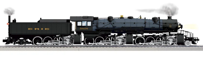 HO ゲージ　MTH 2-8-8-8-2 TRIPLEX ERIE#5016 HO Scale Plastic - MTH HO 2-8-8-8-2 Triplex Steam Engine