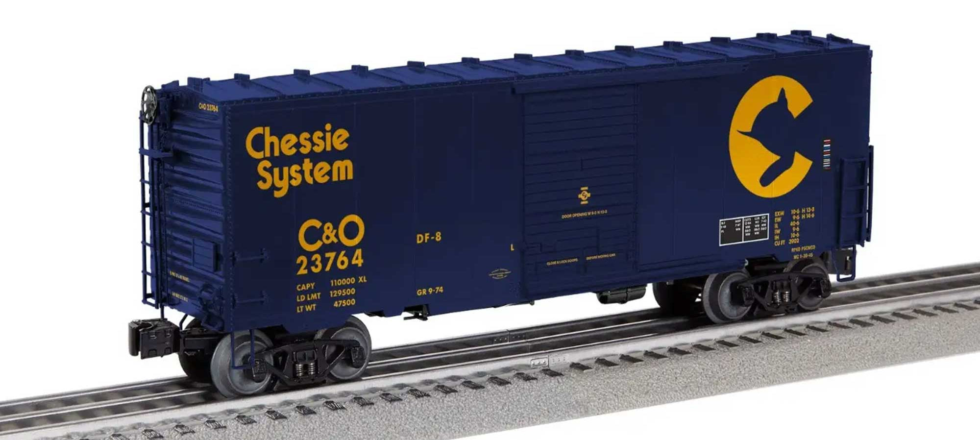 Lionel 2426010 CHESSIE SYSTEM FREIGHTSOUNDS PS-1 BOXCAR #23764 O SCALE