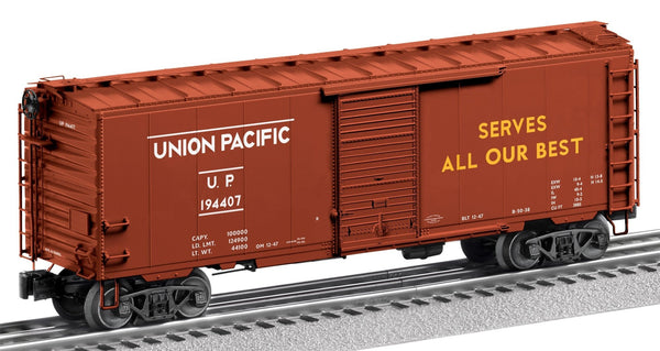 Lionel 2426070 UP WWII PATRIOTSOUNDS PS-1 BOXCAR - ALL ENGINES OF WAR #194407 O SCALE Limited NEW