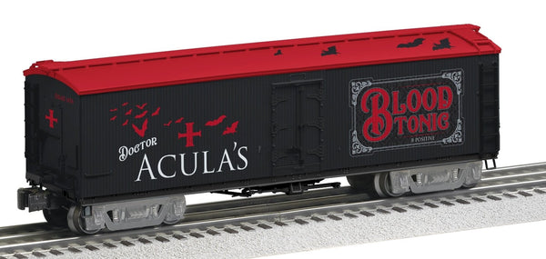 Lionel 2426500 DR. ACCULA'S BLOOD TONIC MILK CAR #1476 O SCALE NEW