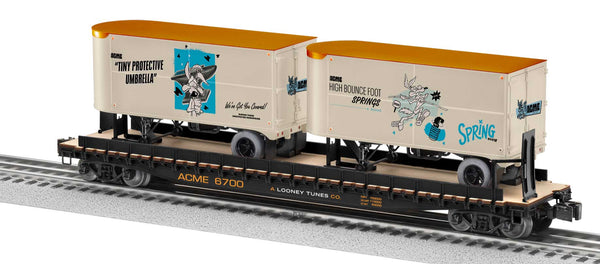 Lionel 2426700 ACME 50' TOFC FLATCAR W/2 20' TRAILERS O SCALE LIMITED NEW