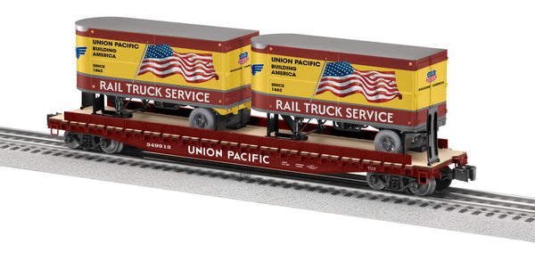 Lionel 2426860 Union Pacific UP TOFC Flatcar with 20' Trailers Brady's Train Outlet Custom Limited PREORDER