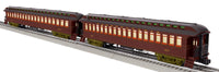 Lionel 2427360 PENNSYLVANIA PRR SEMI-VESTIBULE WOOD COACH 2-PACK O SCALE limited NEW