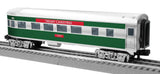 Lionel 2427880 Christmas Coach, 2427890 Christmas Coach 2427900 Christmas Observation 2427910 Christmas Baggage Car AND 2427920 Christmas Vista Dome Car Limited O Scale NEW